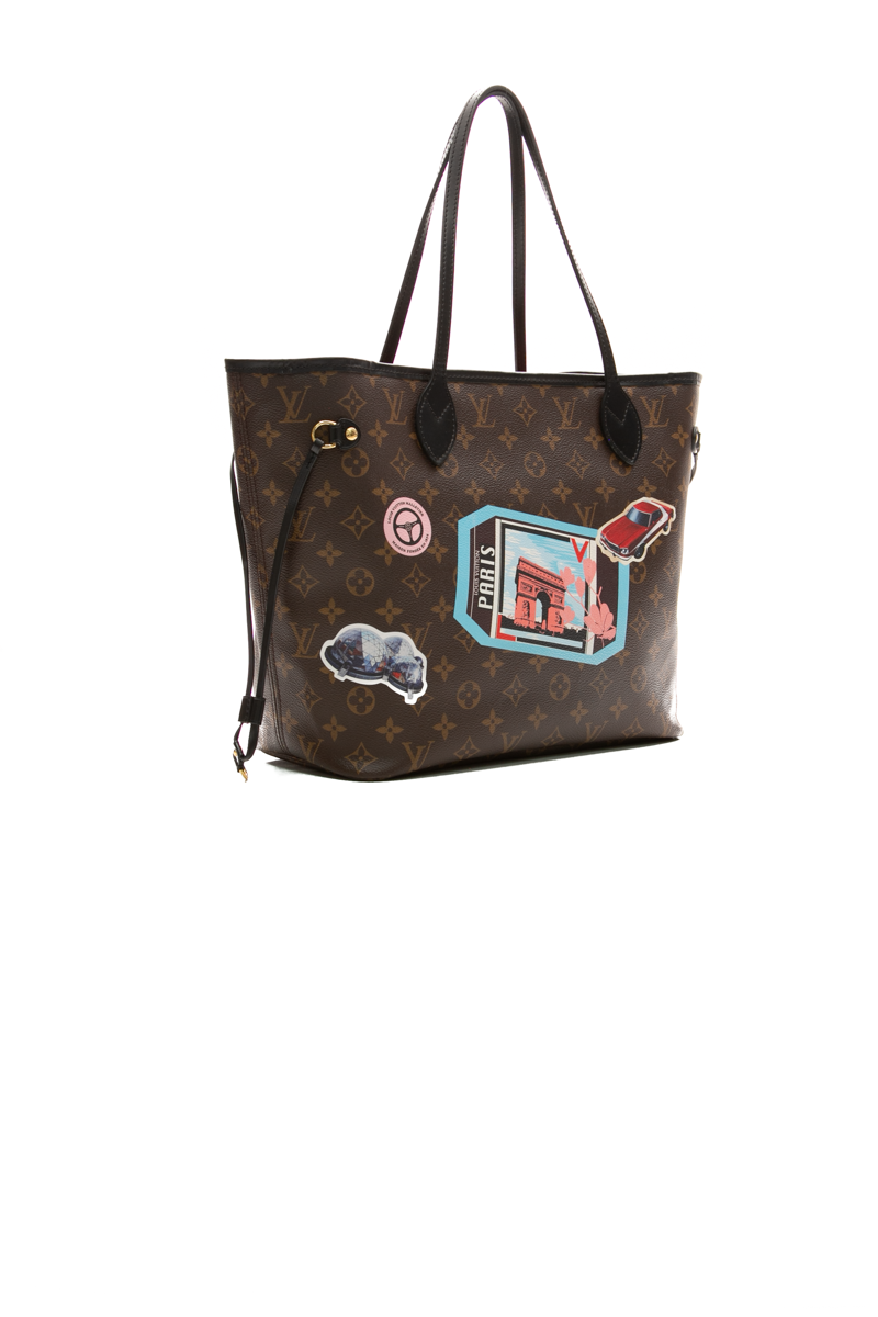 My LV World Tour Neverfull MM Tote Bag