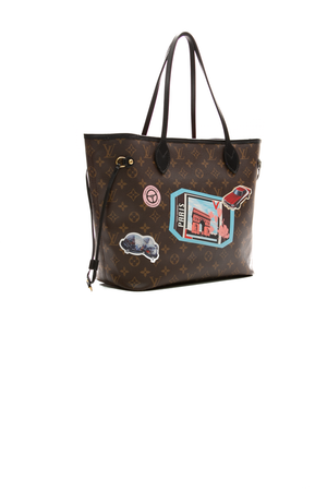 My LV World Tour Neverfull MM Tote Bag