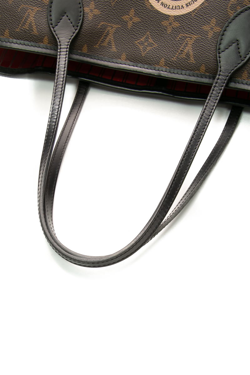My LV World Tour Neverfull MM Tote Bag