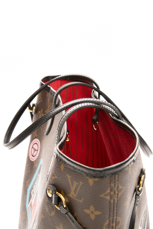 My LV World Tour Neverfull MM Tote Bag