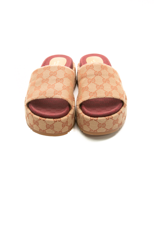 Angelina Platform Slide Sandals - Size 38.5