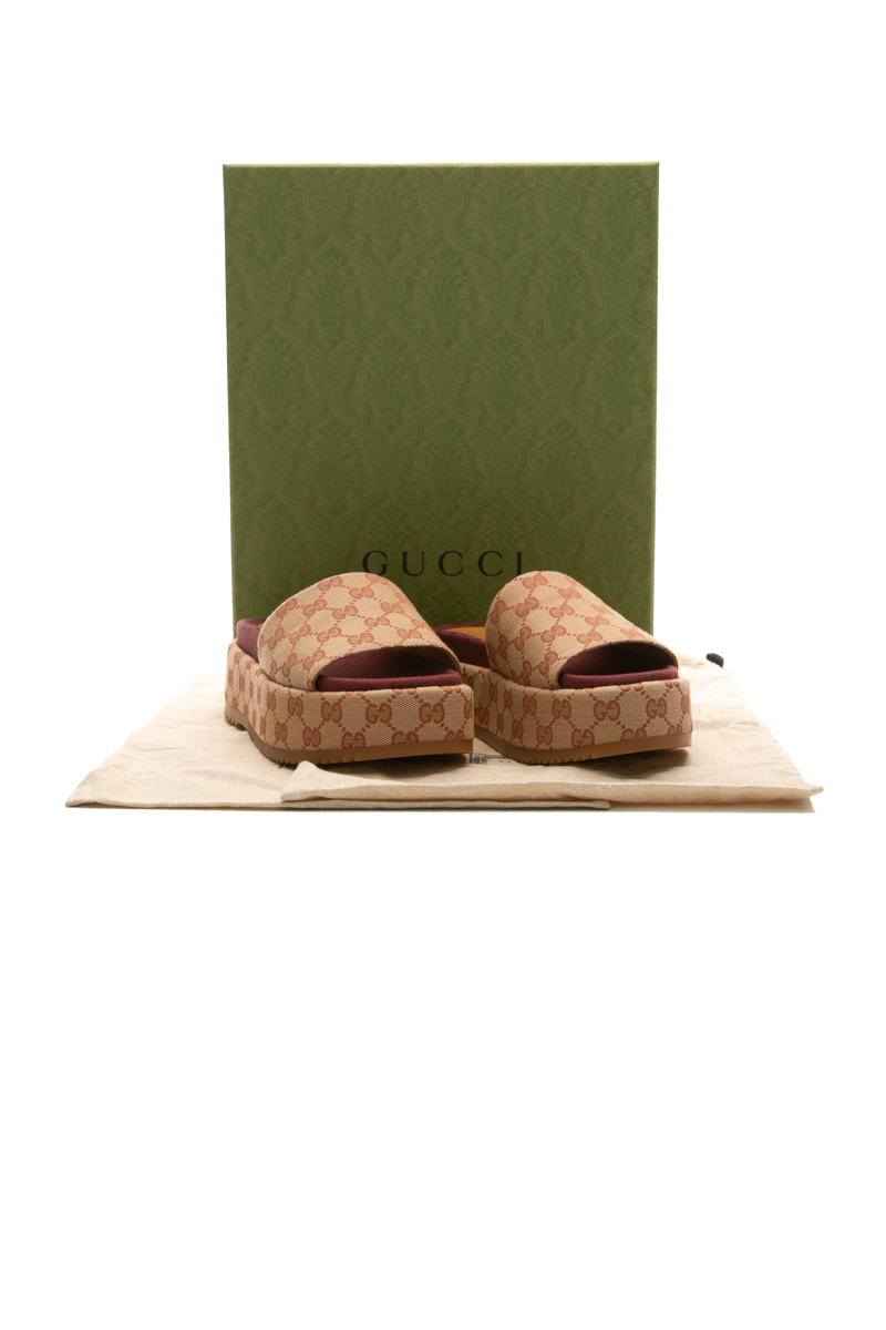 Angelina Platform Slide Sandals - Size 38.5