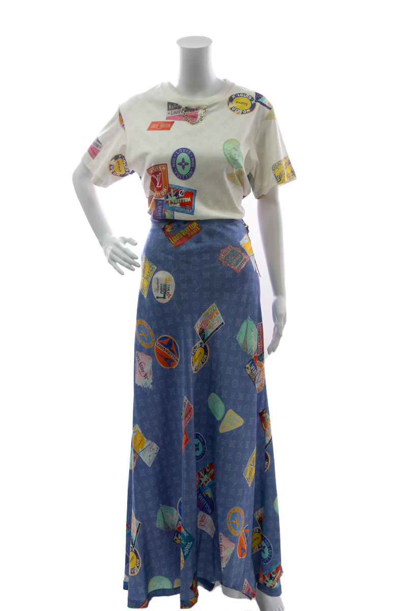 Louis-Vuitton-Mahina-Patch-Print-T-Shirt- Size-M-293429