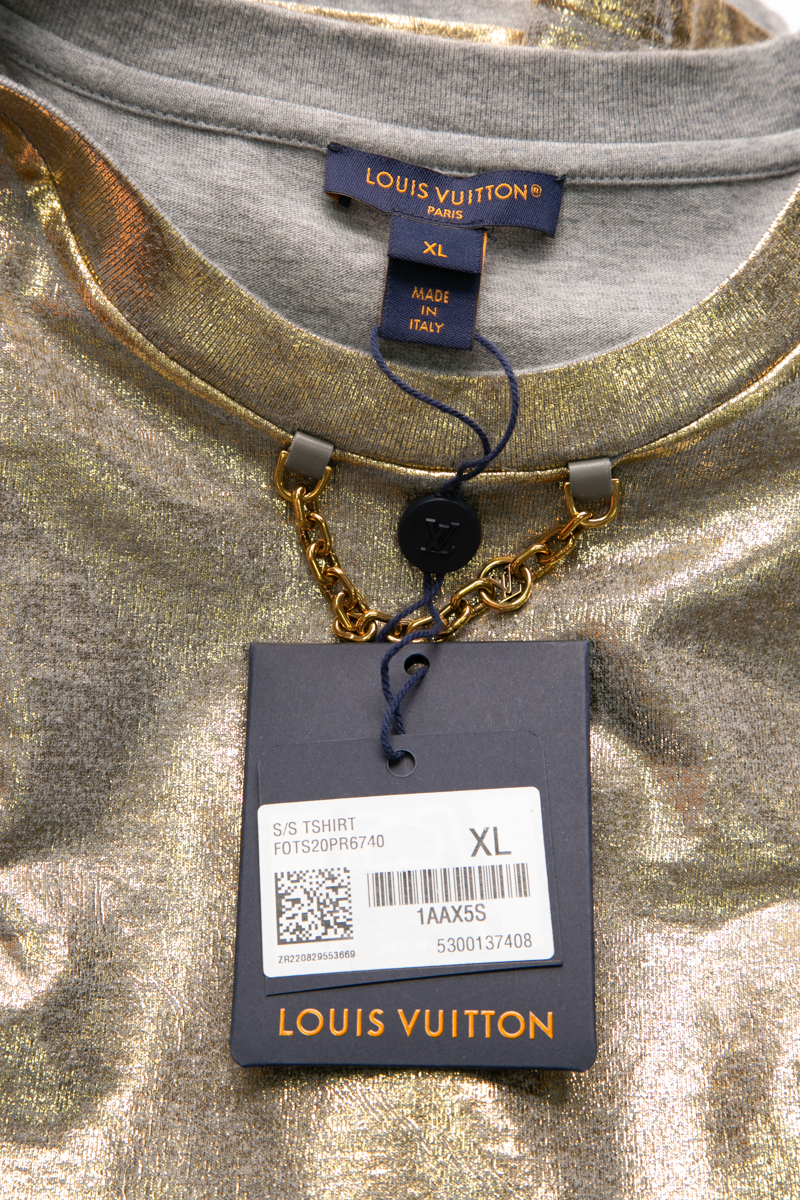 Metallic Chain T-Shirt - Size Extra Large