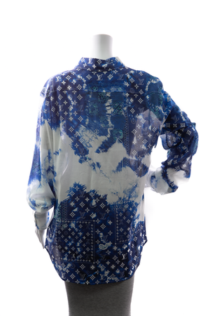 Watercolor Bandana Monogram Shirt - Size Large
