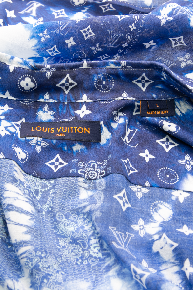Watercolor Bandana Monogram Shirt - Size Large