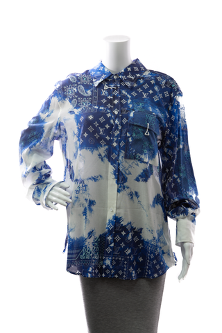 Louis-Vuitton-Watercolor-Bandana- Monogram-Shirt-Size-Large-297830