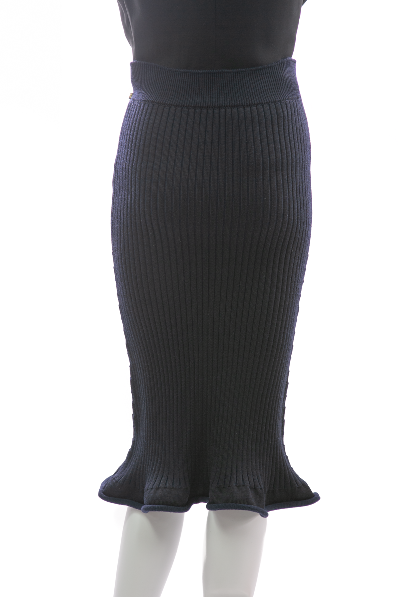 Trumpet Ribbed Skirt - Size Medium