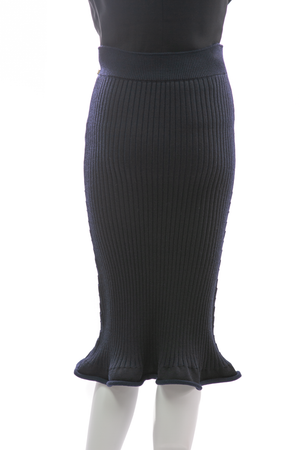 Trumpet Ribbed Skirt - Size Medium
