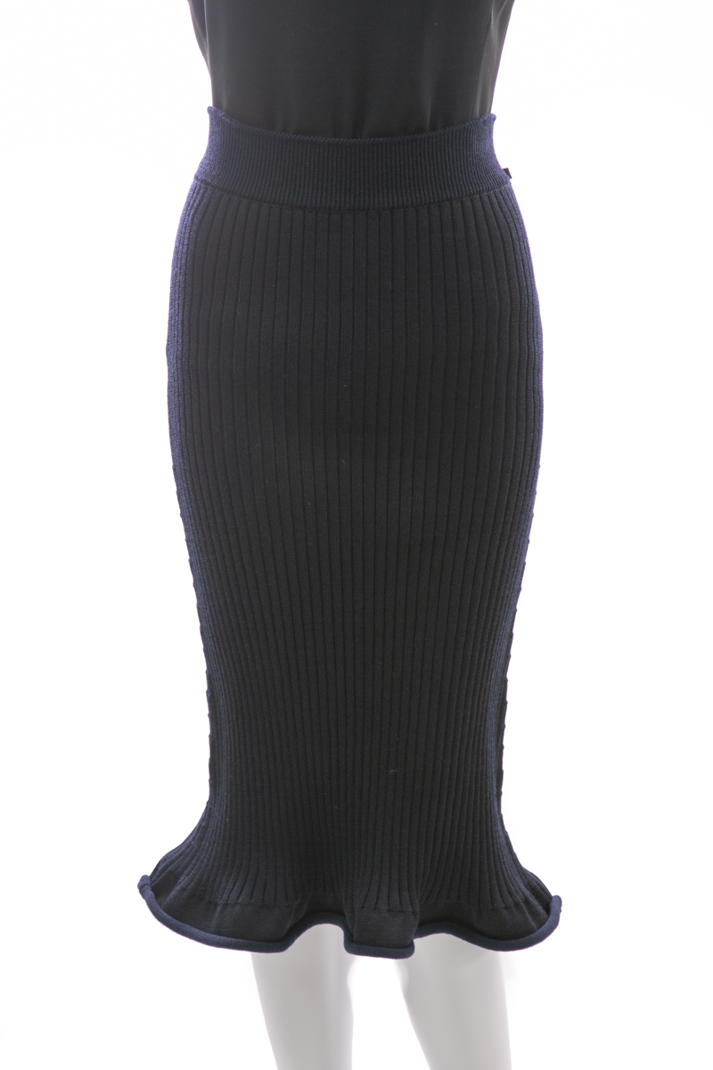 Louis-Vuitton-Trumpet-Ribbed-Skirt-Size- Medium-293827