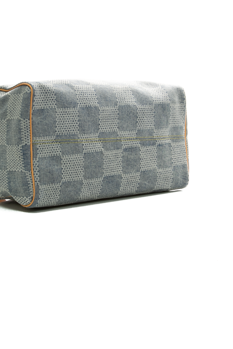 Damier Denim 3D Speedy Bandouliere 40 Bag