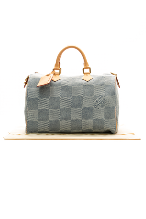 Damier Denim 3D Speedy Bandouliere 40 Bag