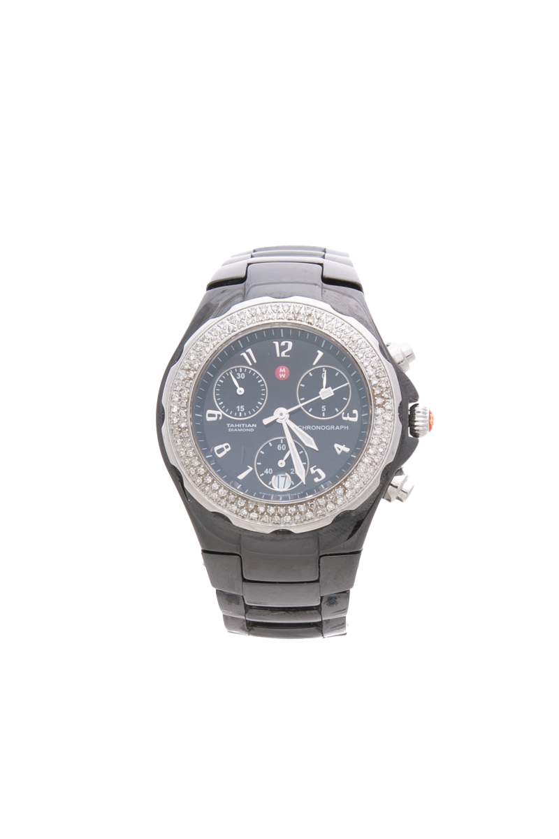 Michele Tahitian Diamond 39 mm Chronograph Watch - Couture USA display picture 2
