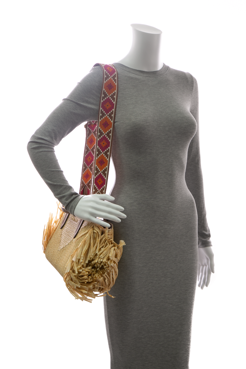 Straw Fringe Shoulder Bag