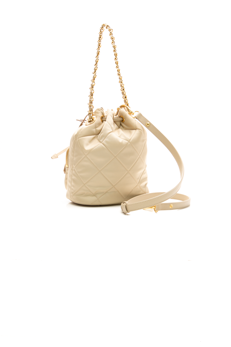 Re-Nylon Quilted Duet Bucket Bag