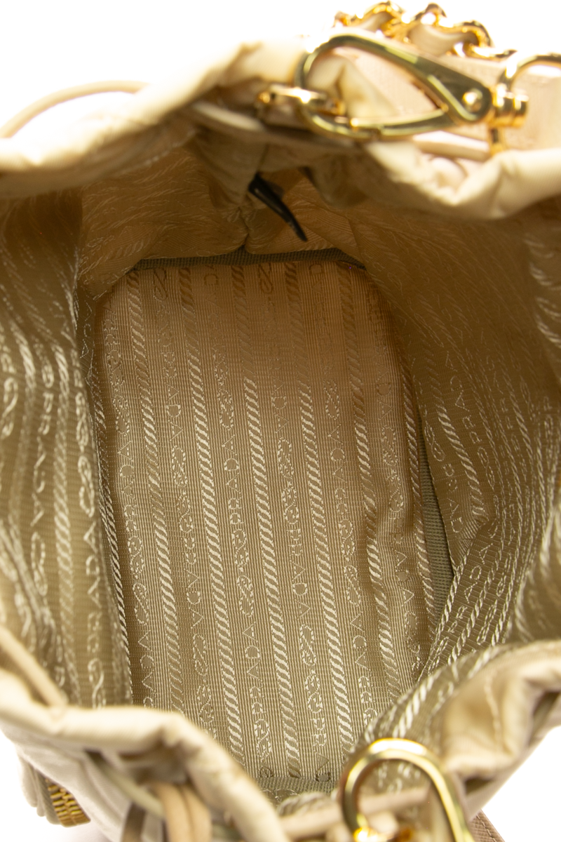 Re-Nylon Quilted Duet Bucket Bag