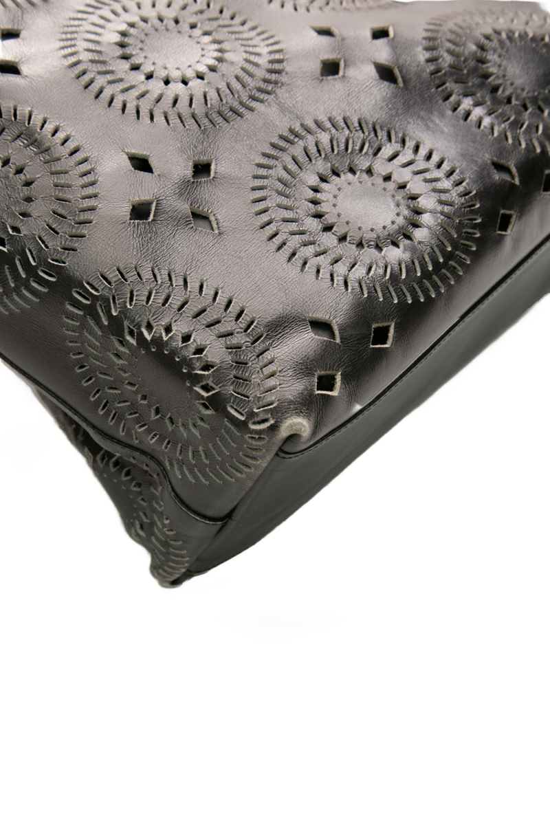 City Calf Laser Cut Tote