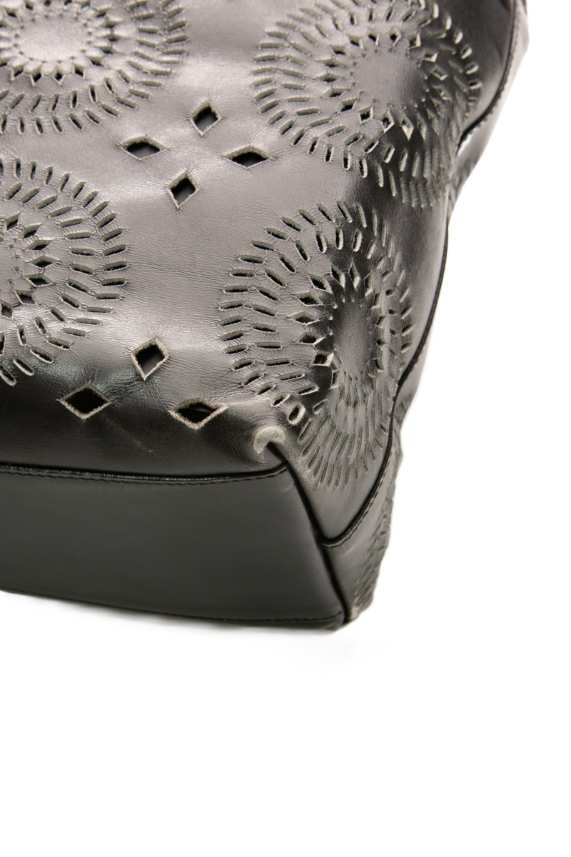 City Calf Laser Cut Tote