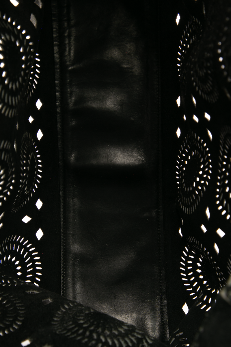 City Calf Laser Cut Tote