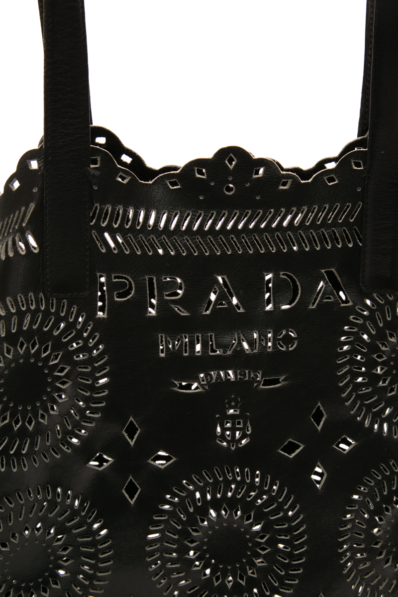 City Calf Laser Cut Tote