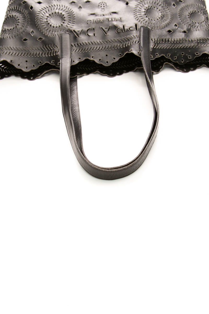 City Calf Laser Cut Tote