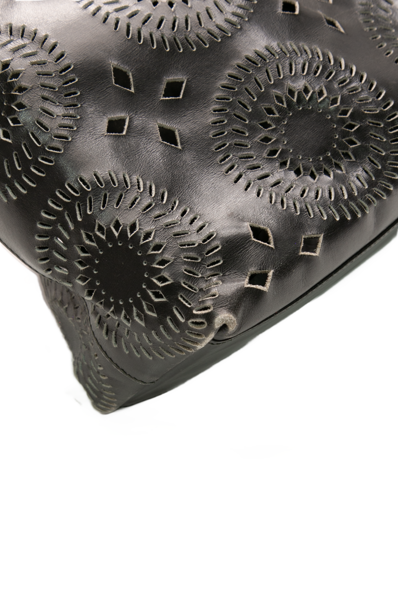 City Calf Laser Cut Tote