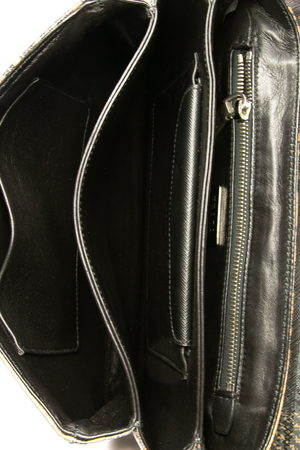 Saffiano Tartan Flap Bag