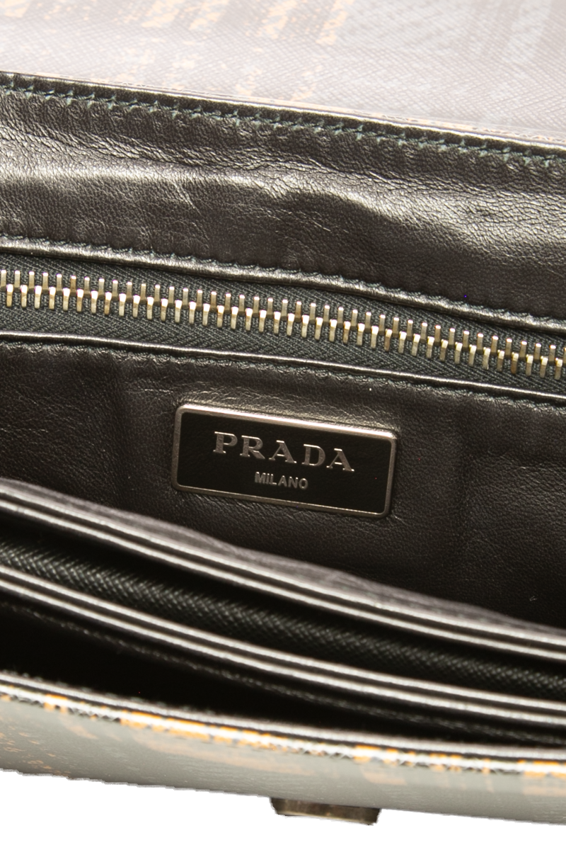 Saffiano Tartan Flap Bag