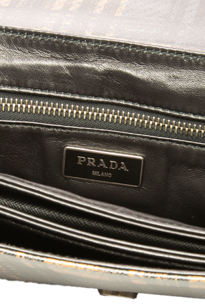 Saffiano Tartan Flap Bag