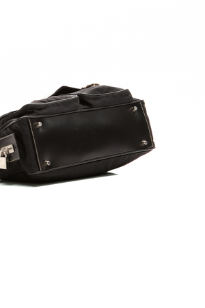 Buckle Top Handle Bag