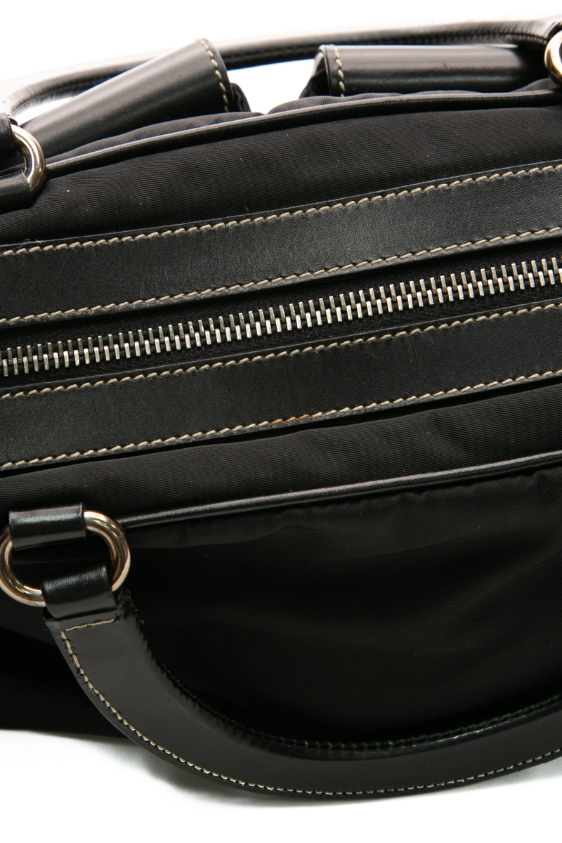 Buckle Top Handle Bag
