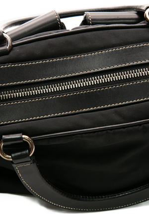 Buckle Top Handle Bag
