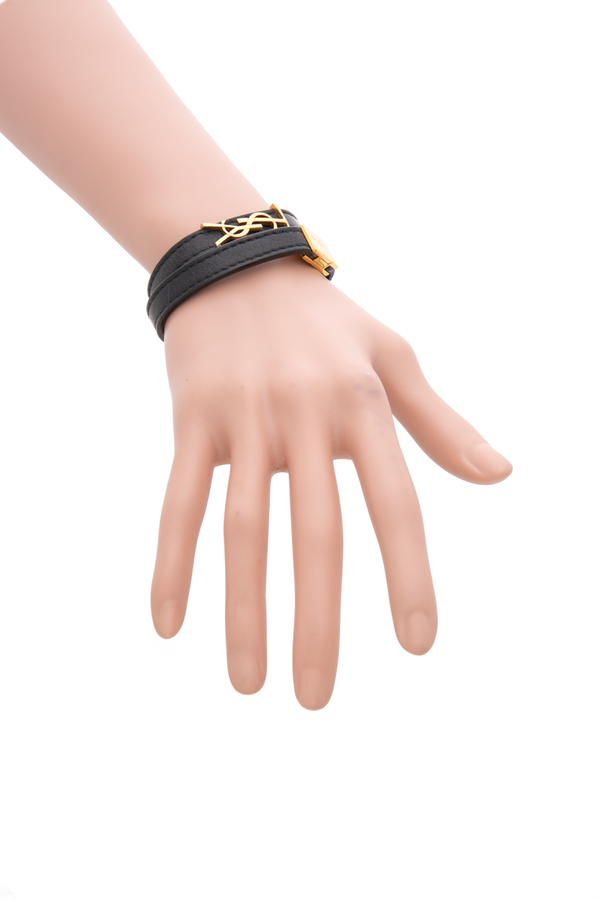 Saint Laurent Double Wrap Small Bracelet - Couture USA