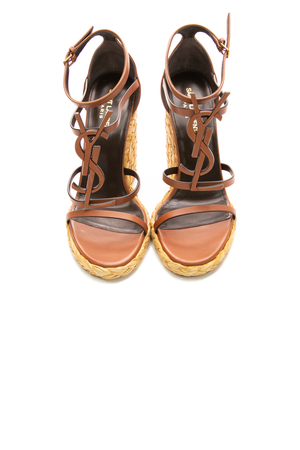 Cassandra Wedge Espadrilles - Size 39.5