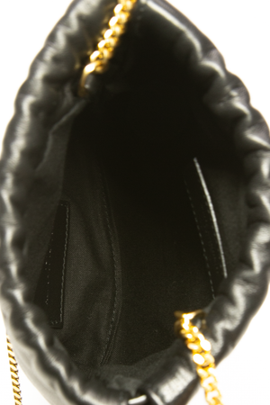 Drawstring Pouch on Chain Bag