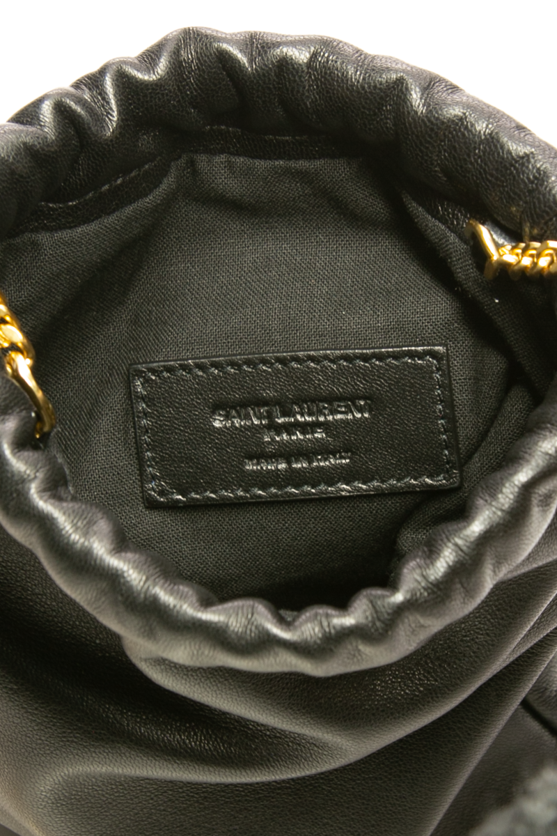 Drawstring Pouch on Chain Bag
