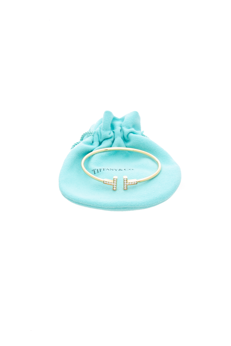 Diamond T Wire Bracelet