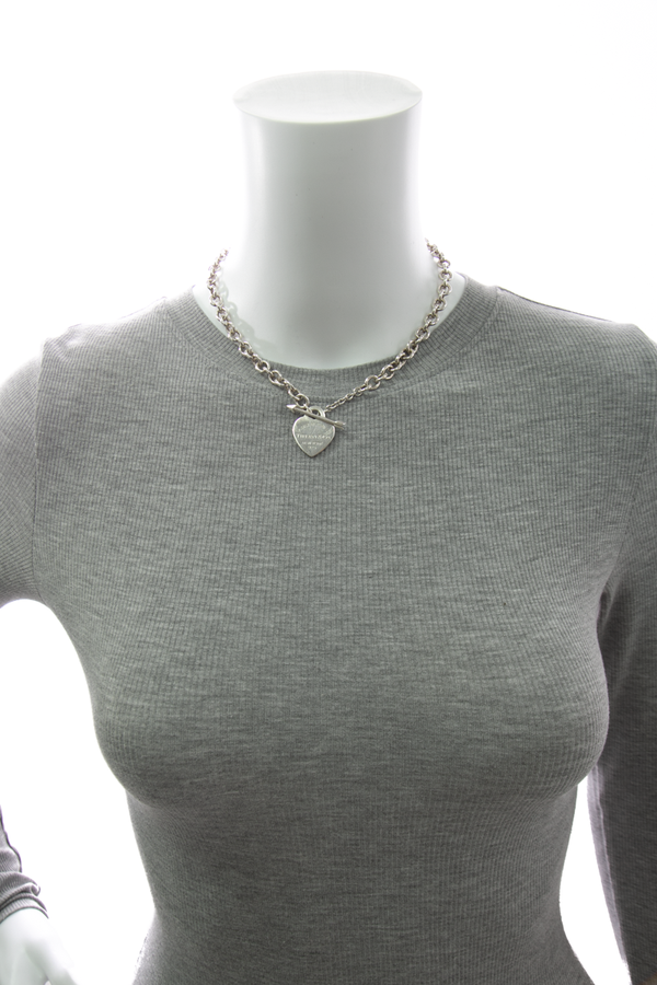 Tiffany & Co. Medium Lovestruck Heart Tag Necklace - Couture USA
