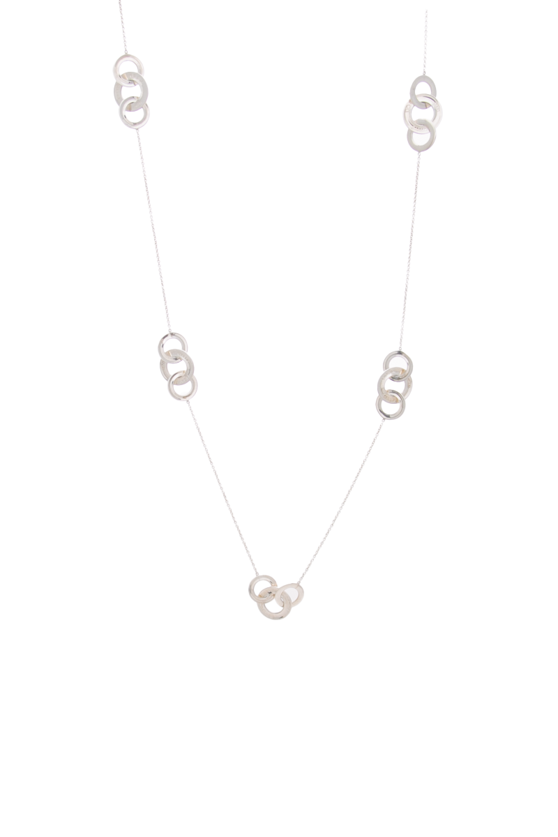 Interlocking Circles 1837 Long Necklace
