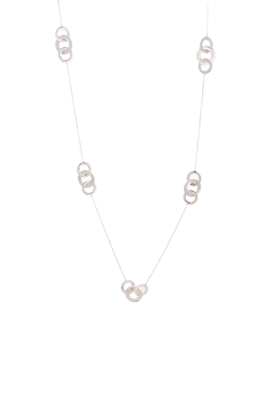 Interlocking Circles 1837 Long Necklace