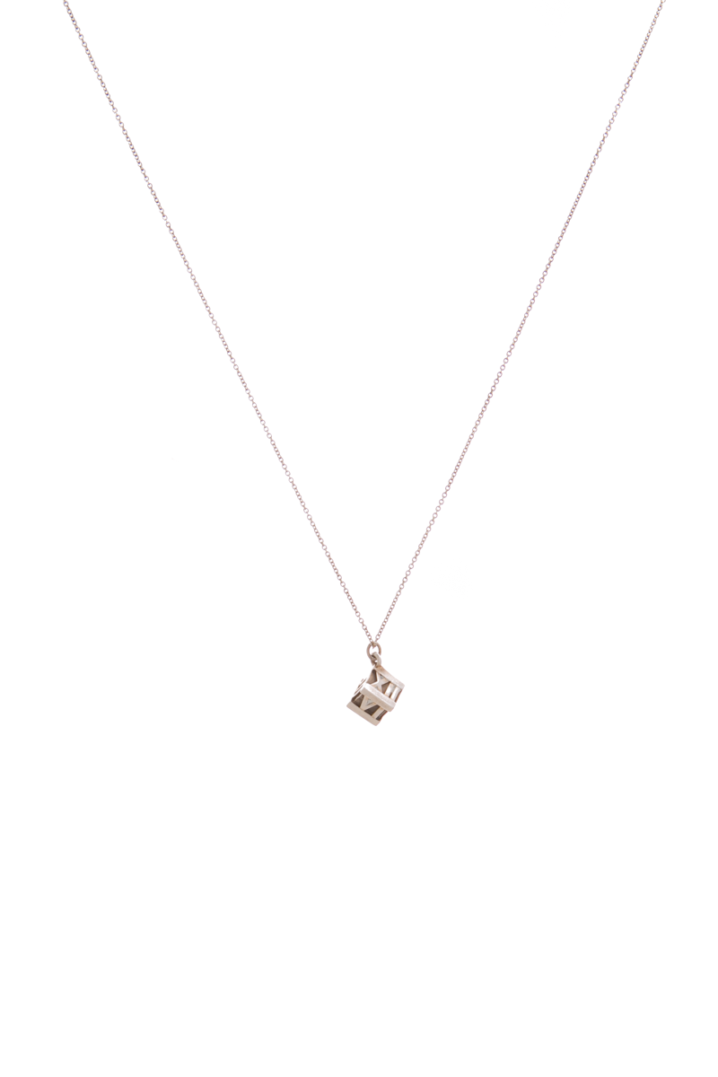 Tiffany-&amp;-Co.-Atlas-Cube-Pendant- Necklace-300469