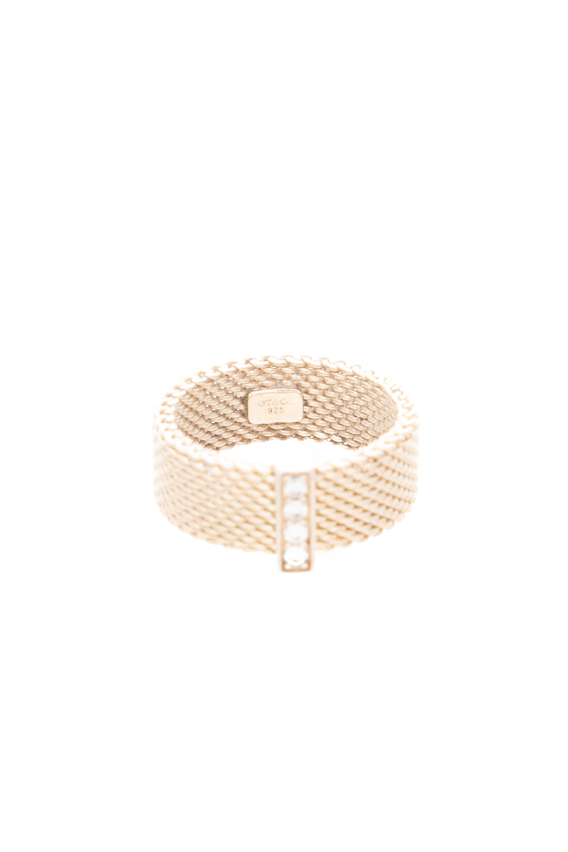 Somerset Mesh Wide Ring - Size 4.5