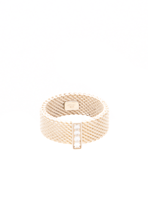 Somerset Mesh Wide Ring - Size 4.5