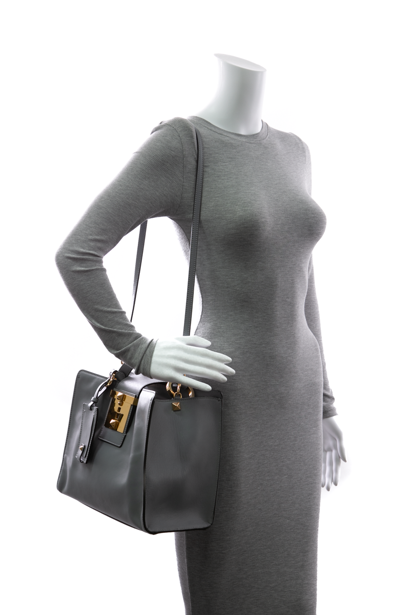 Rockstud Lock Tote Bag