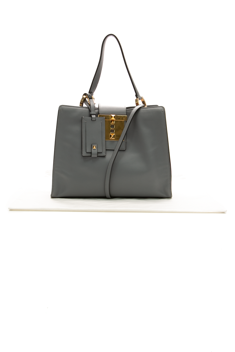 Rockstud Lock Tote Bag