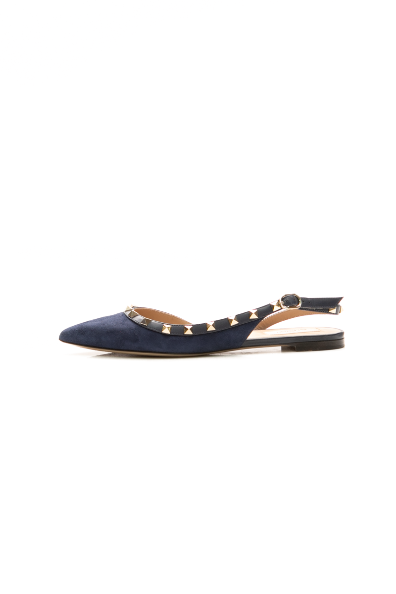 Valentino-Rockstud-Slingback-Flats- Size-37.5-299938