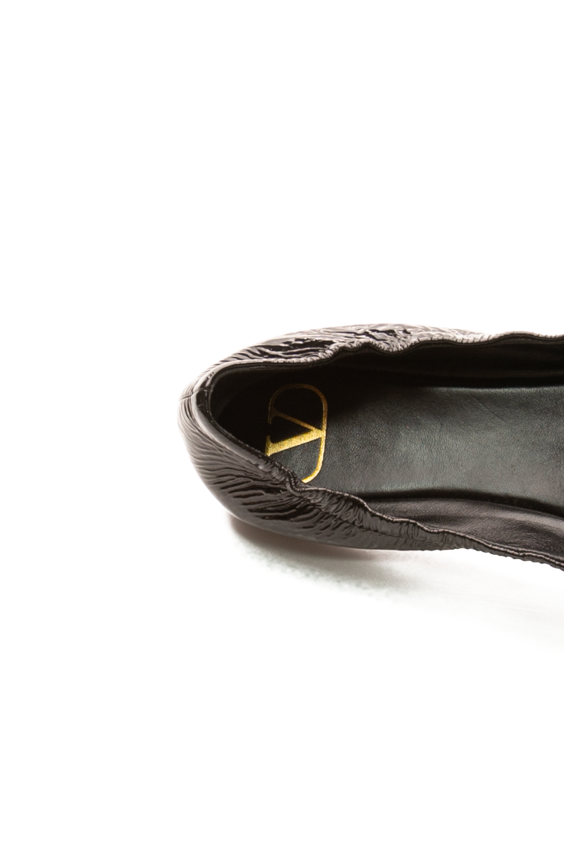 V Logo Ballerina Flats - Size 37