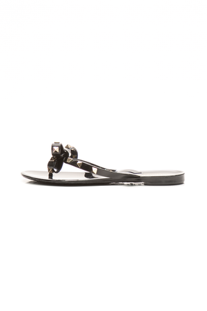 Valentino-Rockstud-Bow-Thong-Sandals- Size-36-295674