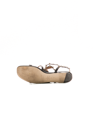 Rockstud Caged Flat Sandals - Size 41