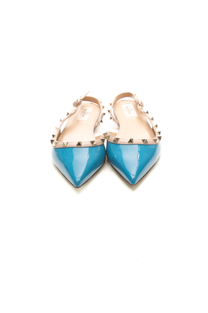 Rockstud Slingback Flats - Size 37.5